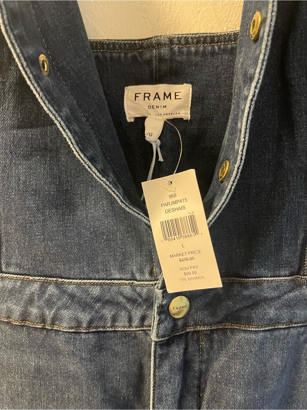 Frame Denim Dark Blue Women's Jeans Overalls